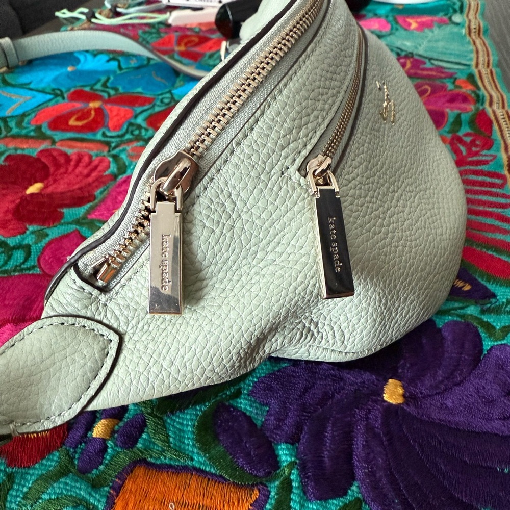 kate spade mint green leather belt bag - Picture 2 of 9